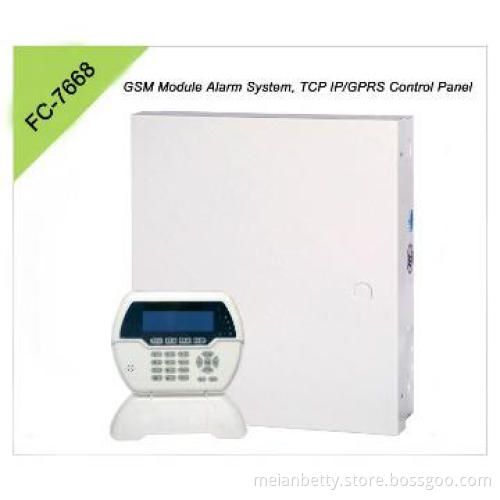 GSM Module Alarm System, TCP IP/GPRS Control Panel with Wireless Keypa